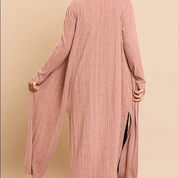 Umgee sweater duster dusty pink - Picture 3 of 4